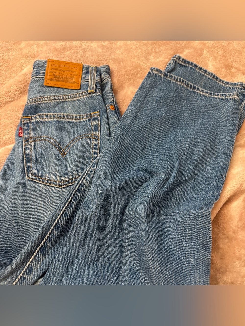 Levi blue jeans